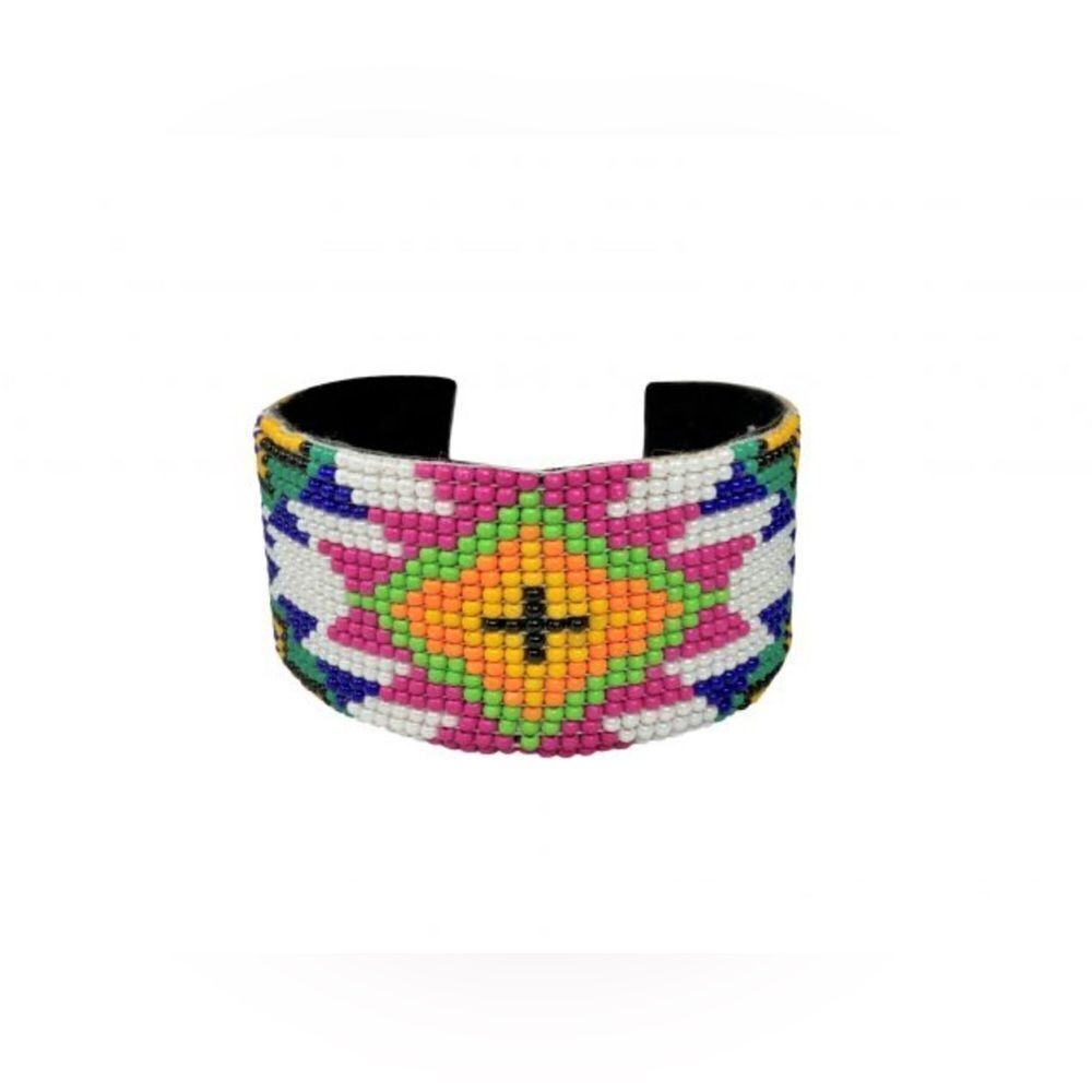 Southwest Beaded Multi-Color Cuff Bracelet